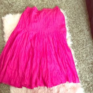Flared pink skirt!